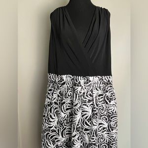 NWT black, and white sequin dress